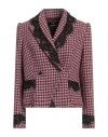 Cristinaeffe Woman Blazer Plum Size 8 Polyester, Wool