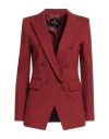Cristinaeffe Woman Blazer Rust Size 8 Viscose, Polyamide, Elastane