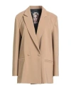 Cristinaeffe Woman Blazer Sand Size 10 Polyester, Elastane