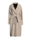 Cristinaeffe Woman Coat Beige Size 10 Polyester, Viscose