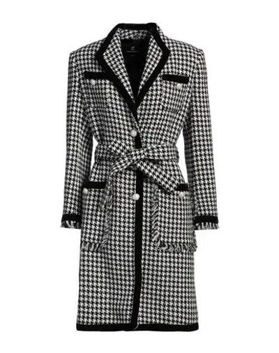Cristinaeffe Woman Coat Black Size 12 Polyester, Wool