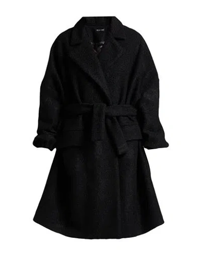 Cristinaeffe Woman Coat Black Size 6 Polyester
