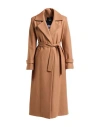 Cristinaeffe Woman Coat Camel Size 6 Polyester In Brown