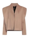 Cristinaeffe Woman Coat Camel Size 2 Polyester, Viscose In Beige