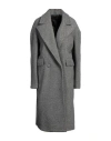Cristinaeffe Woman Coat Grey Size 8 Polyester