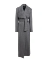 Cristinaeffe Woman Coat Lead Size 10 Polyester, Wool