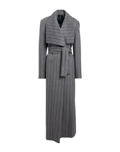 Cristinaeffe Woman Coat Lead Size 10 Polyester, Wool