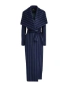 Cristinaeffe Woman Coat Navy Size 8 Polyester, Wool