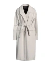 Cristinaeffe Woman Coat Off White Size 12 Polyester, Viscose
