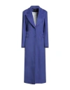Cristinaeffe Woman Coat Purple Size 10 Polyester, Viscose