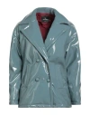 Cristinaeffe Woman Jacket Pastel Blue Size Xl Polyurethane, Polyester, Elastane