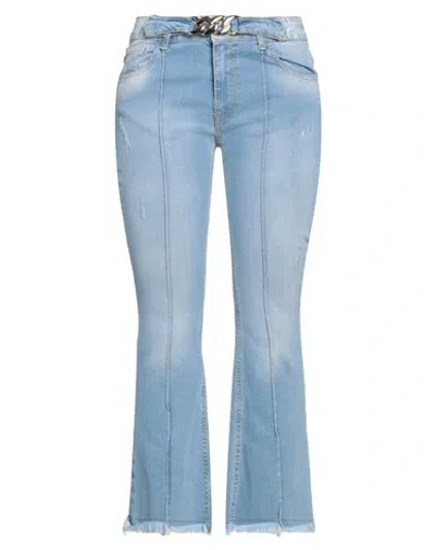 Cristinaeffe Woman Jeans Blue Size 29 Cotton, Elastane