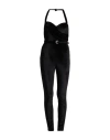 Cristinaeffe Woman Jumpsuit Black Size L Polyester, Elastane In Black