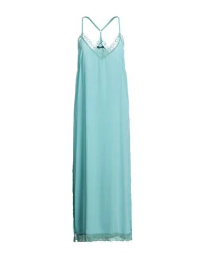 Cristinaeffe Woman Midi Dress Turquoise Size M Polyester In Blue