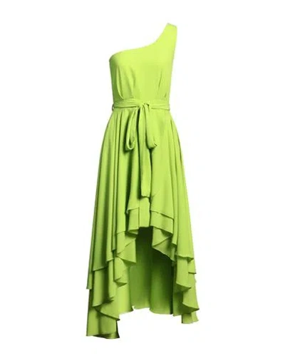 Cristinaeffe Woman Mini Dress Acid Green Size Xs Polyester