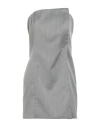 Cristinaeffe Woman Mini Dress Light Grey Size L Polyester, Viscose, Elastane In Gray