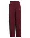 Cristinaeffe Woman Pants Burgundy Size 10 Polyester, Elastane In Burgundy