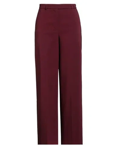 Cristinaeffe Woman Pants Burgundy Size 10 Polyester, Elastane In Red
