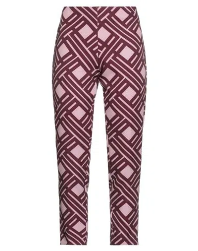 Cristinaeffe Woman Pants Burgundy Size 4 Polyester, Elastane In Red