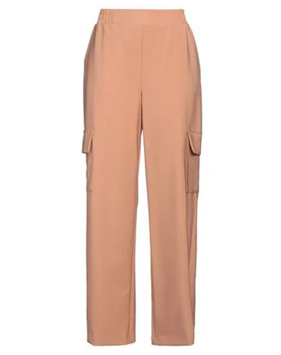 Cristinaeffe Woman Pants Camel Size 8 Polyester, Elastane In Beige