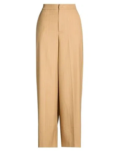 Cristinaeffe Woman Pants Camel Size 8 Polyester, Viscose, Elastane In Brown