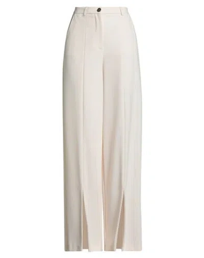 Cristinaeffe Woman Pants Cream Size 12 Polyester In Neutral