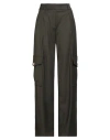Cristinaeffe Woman Pants Dark Green Size 6 Polyester, Viscose, Elastane