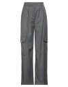 Cristinaeffe Woman Pants Grey Size 10 Polyester, Viscose, Elastane In Gray