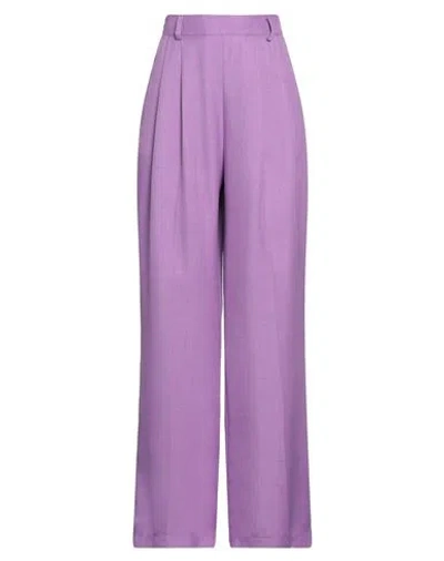 Cristinaeffe Woman Pants Light Purple Size 4 Polyester