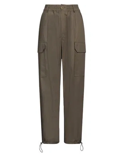 Cristinaeffe Woman Pants Military Green Size 4 Cotton