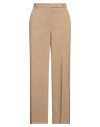 Cristinaeffe Woman Pants Sand Size 10 Polyester, Elastane In Neutral