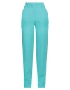 Cristinaeffe Woman Pants Turquoise Size 4 Polyester, Elastane In Blue
