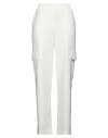 Cristinaeffe Woman Pants White Size 8 Polyester, Elastane In White