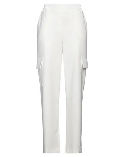 Cristinaeffe Woman Pants White Size 8 Polyester, Elastane
