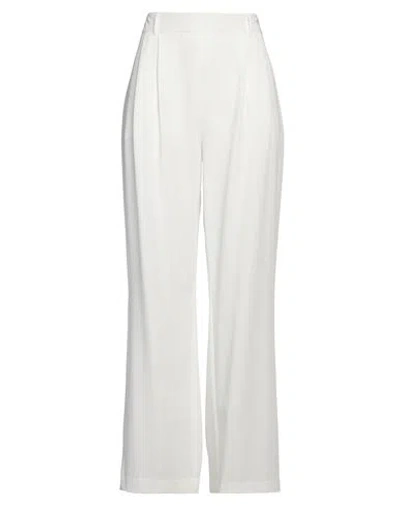Cristinaeffe Woman Pants White Size 8 Polyester, Elastane In White