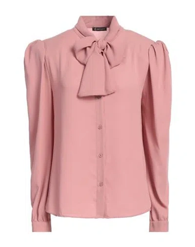 Cristinaeffe Woman Shirt Antique Rose Size M Polyester In Gray