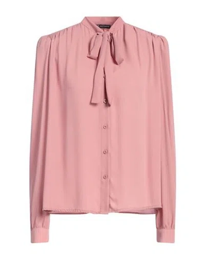 Cristinaeffe Woman Shirt Antique Rose Size M Polyester In Pink
