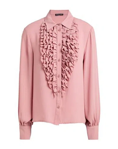Cristinaeffe Woman Shirt Antique Rose Size Xs Polyester In Pink