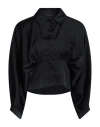 Cristinaeffe Woman Shirt Black Size L Polyester