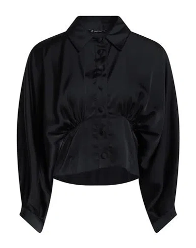 Cristinaeffe Woman Shirt Black Size L Polyester
