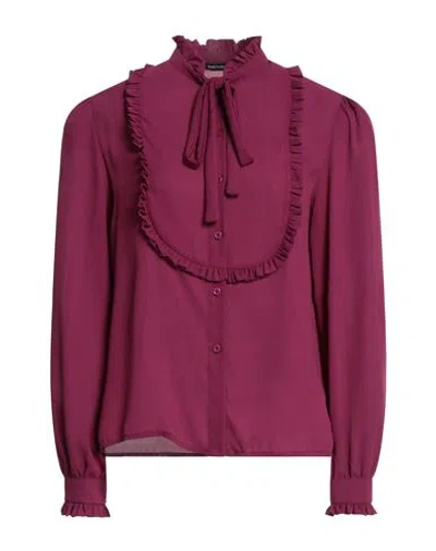 Cristinaeffe Woman Shirt Garnet Size M Polyester In Red