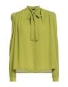Cristinaeffe Woman Shirt Green Size S Polyester In Green