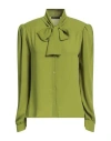 Cristinaeffe Woman Shirt Lime Green Size S Polyester In Green