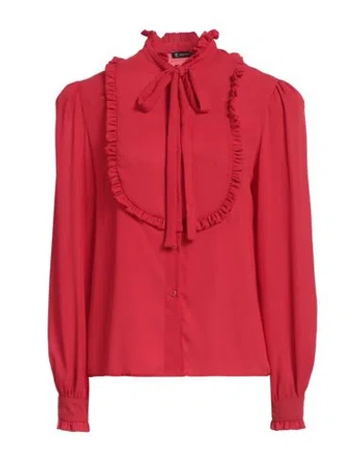 CRISTINAEFFE CRISTINAEFFE WOMAN SHIRT RED SIZE L POLYESTER