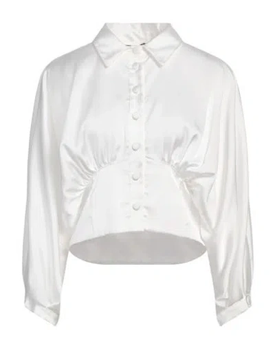 Cristinaeffe Woman Shirt White Size L Polyester