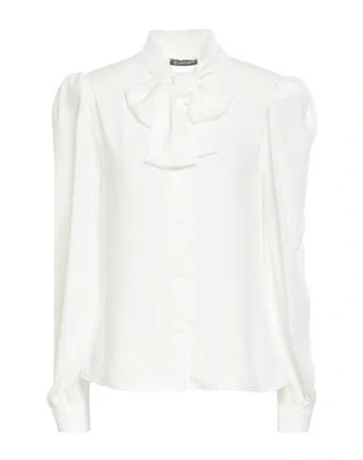 Cristinaeffe Woman Shirt White Size Xs Polyester