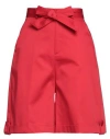 Cristinaeffe Woman Shorts & Bermuda Shorts Red Size 6 Cotton, Elastane