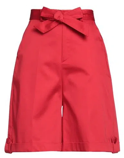 Cristinaeffe Woman Shorts & Bermuda Shorts Red Size 6 Cotton, Elastane