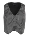 Cristinaeffe Woman Tailored Vest Grey Size M Polyester, Viscose, Elastane In Grey