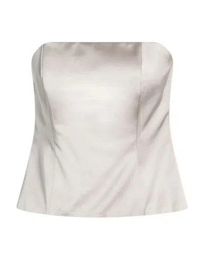 Cristinaeffe Woman Top Beige Size M Polyester, Elastane In Sand